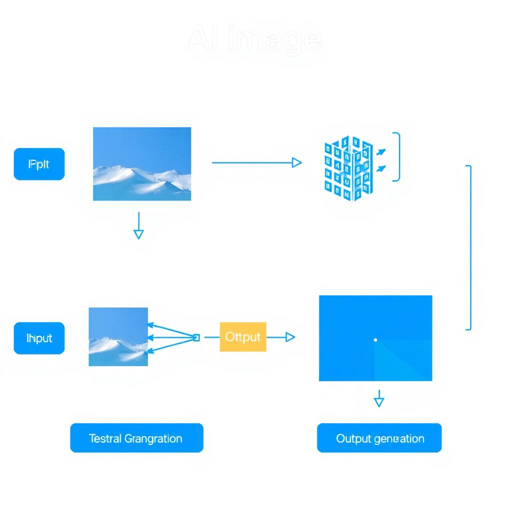 AI cum facial technology diagram showing how the system processes images