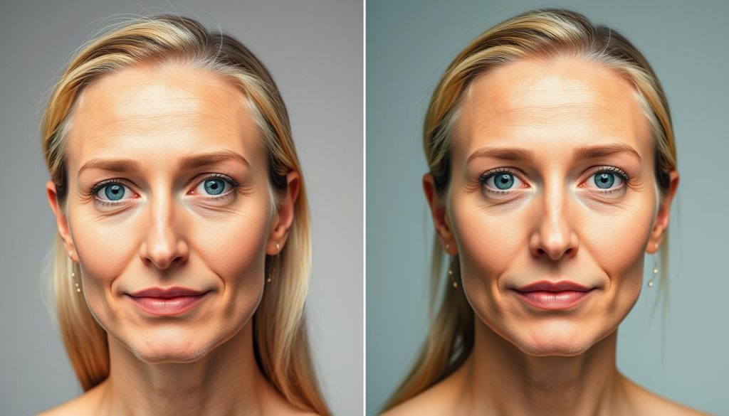 AI face swap demonstration showing before and after transformation