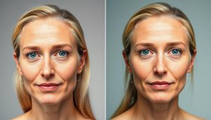 AI face swap demonstration showing before and after transformation