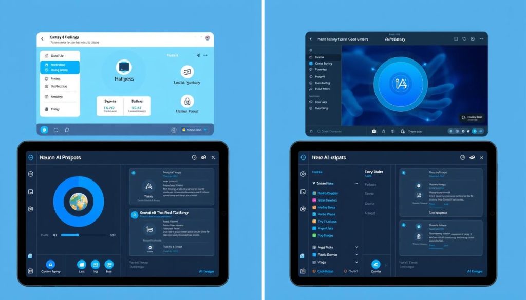 Feature comparison of 2025 top 10 nudify AI tools showing interface examples