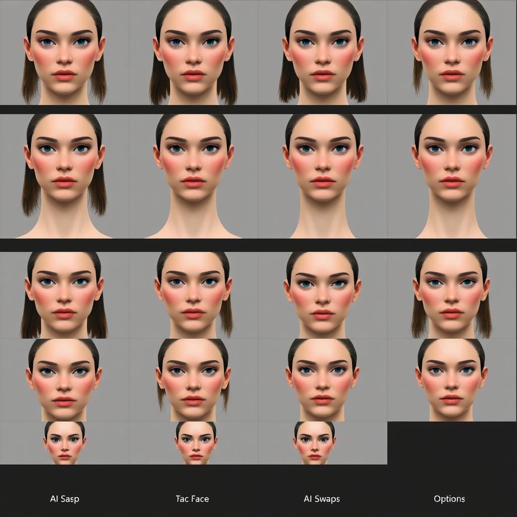 Multiple face swap options showing versatility