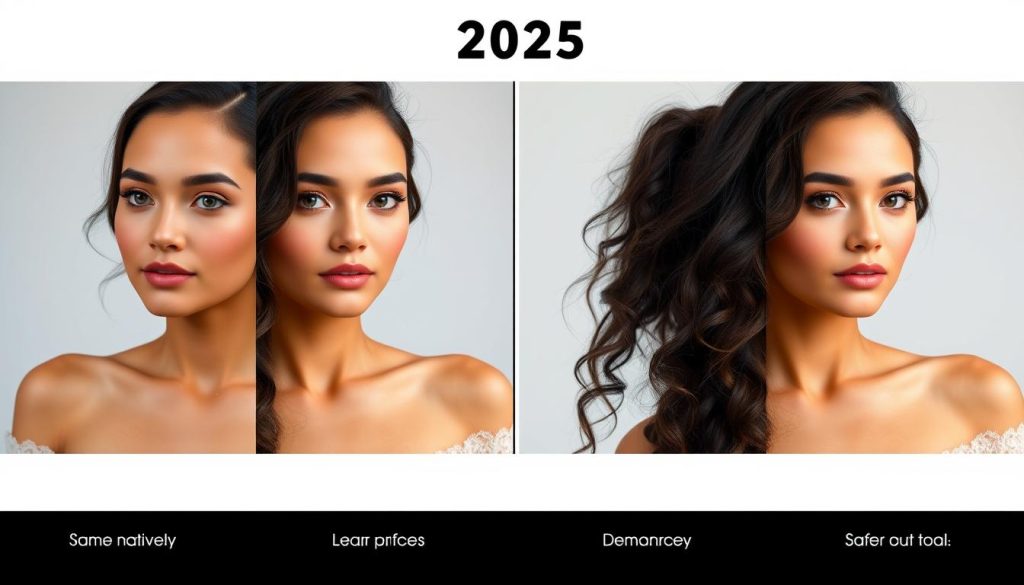 Results comparison of undressing AI tools 2025 showing UndressAI.com superiority