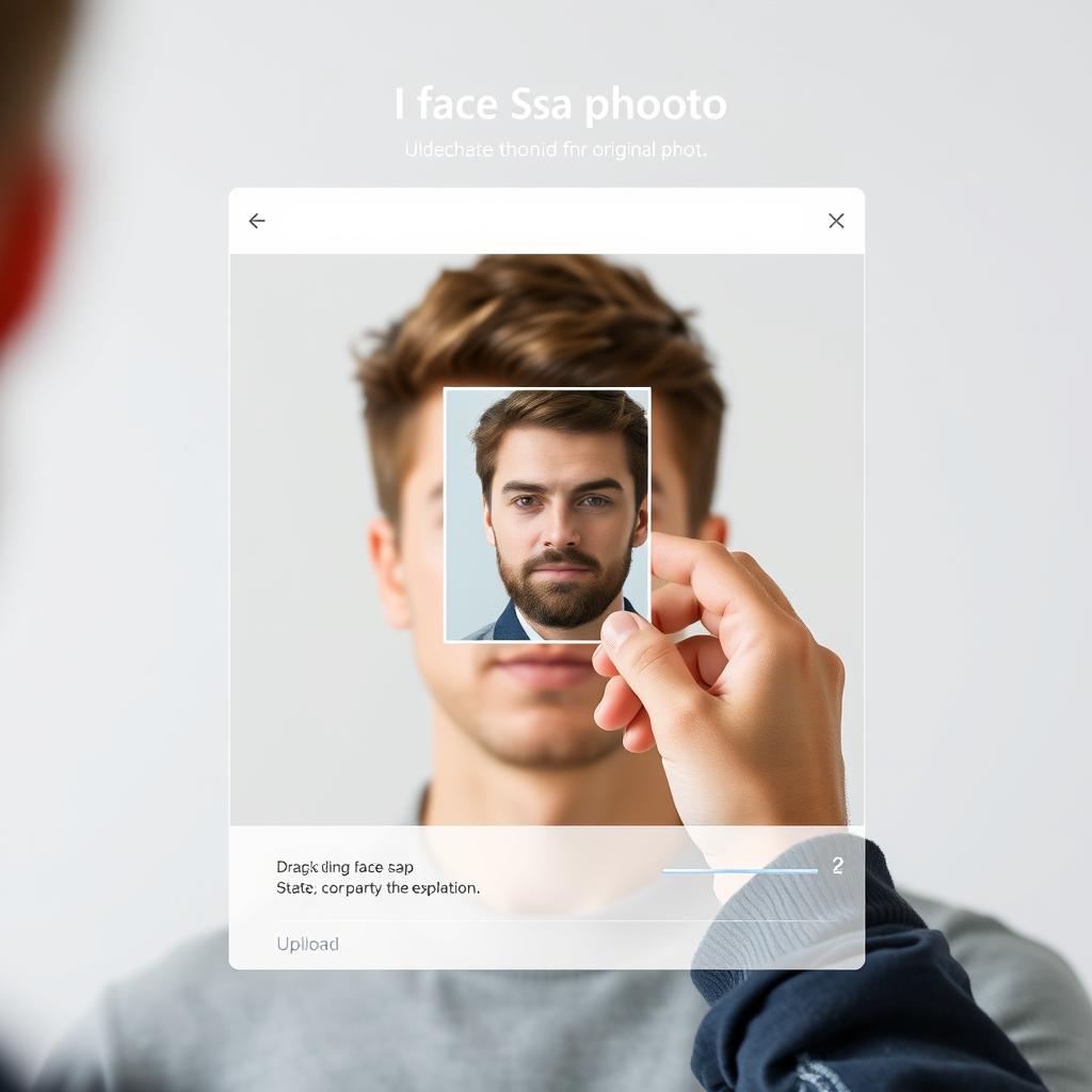 Step 1: Upload original image for AI face swap
