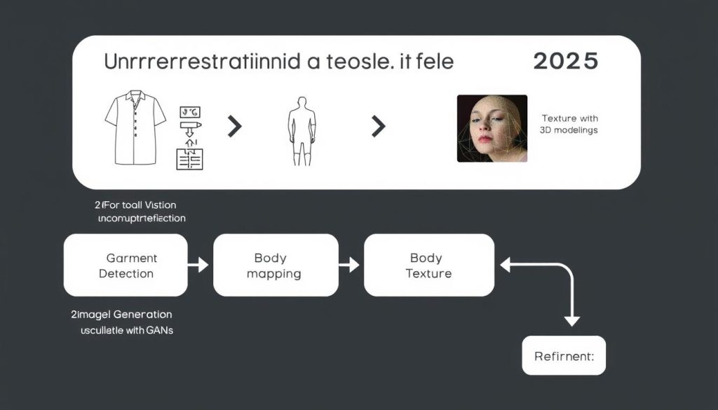 Technical diagram showing how undressing AI tools 2025 work
