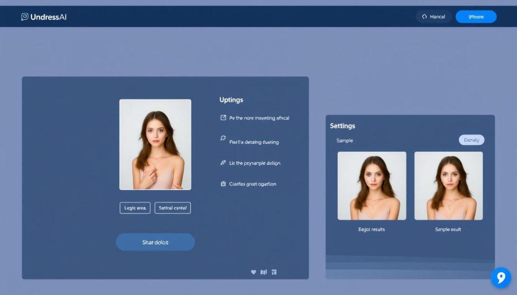 UndressAI.com interface showing advanced undressing AI tools 2025