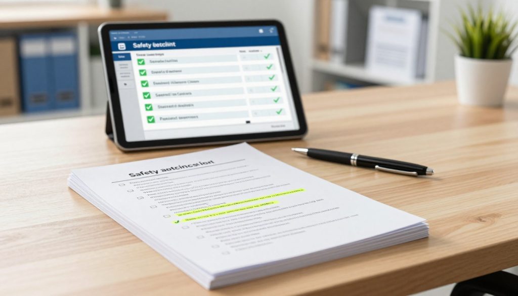 settings checklist and compliance
